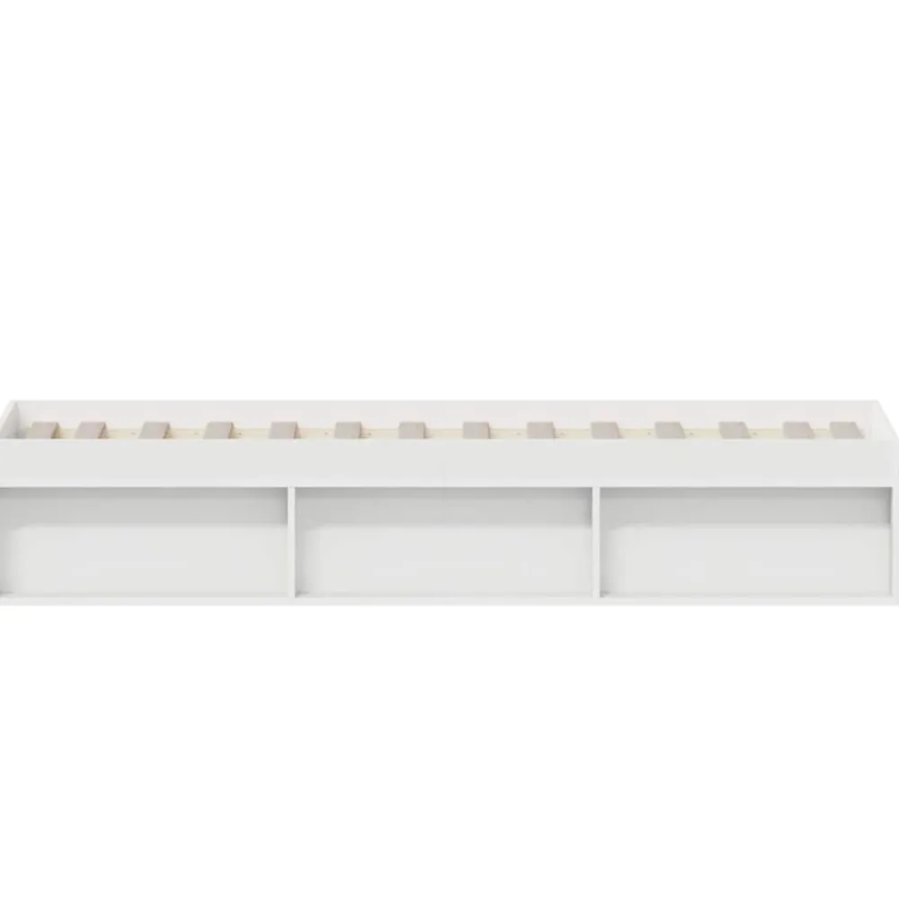 vidaXL Camas Y Accesorios-Estructura de cama blanca 90x200 cm