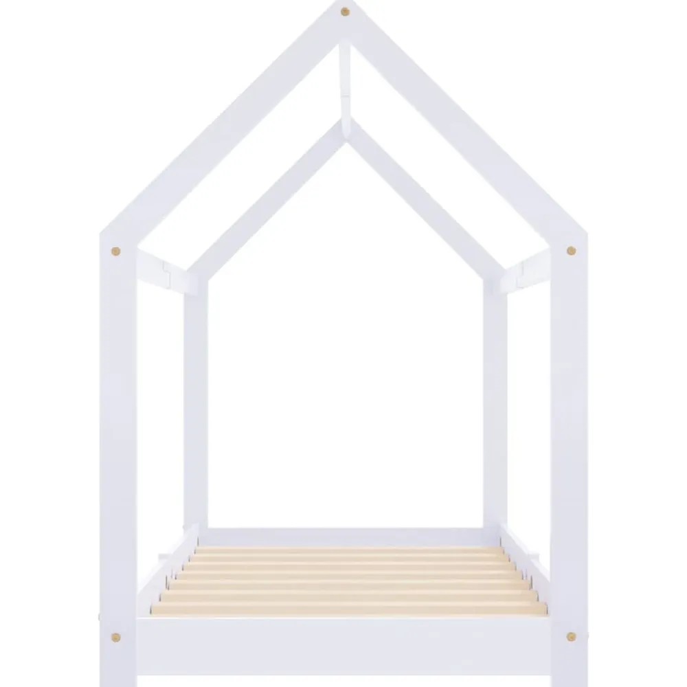 Niños vidaXL Mobiliario Para Bebés Y Niños Pequeños-Estructura de cama infantil madera maciza pino 70x140 cm