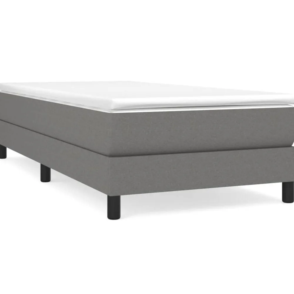 vidaXL Camas Y Accesorios-Estructura de cama con somier tela 80x200 cm