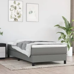 vidaXL Camas Y Accesorios-Estructura de cama con somier tela 80x200 cm