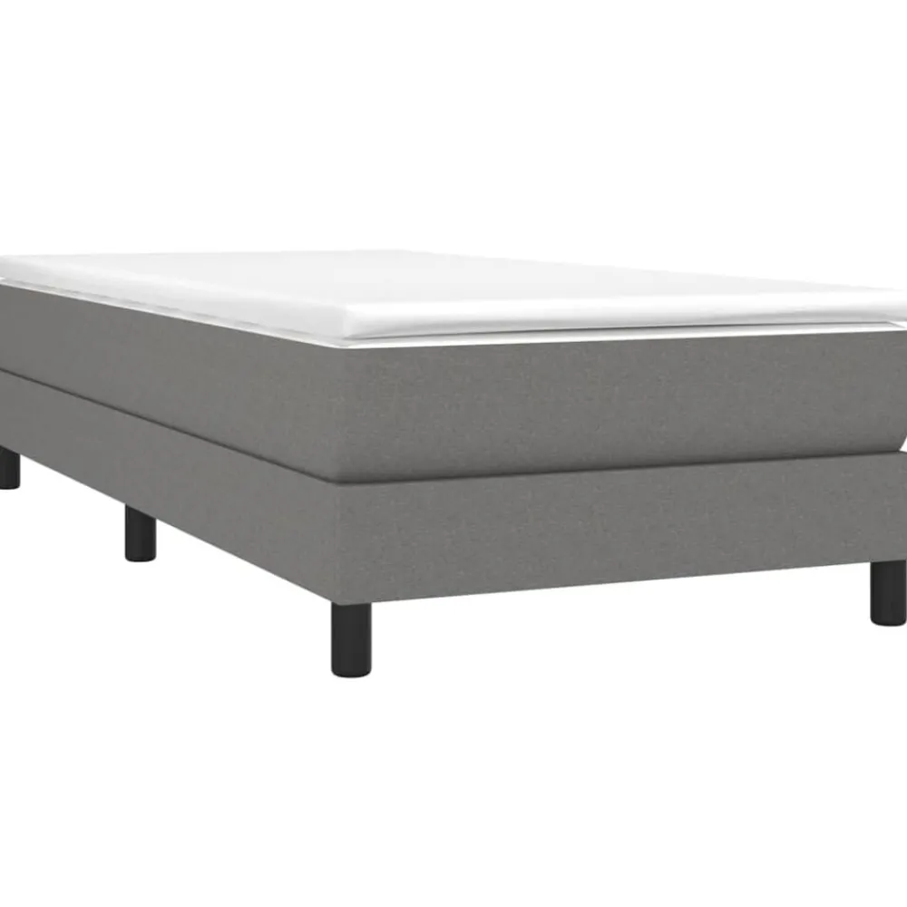 vidaXL Camas Y Accesorios-Estructura de cama con somier tela 80x200 cm