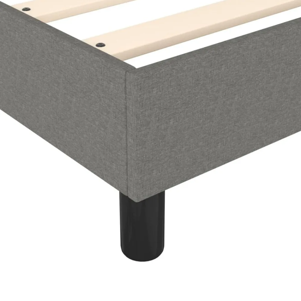 vidaXL Camas Y Accesorios-Estructura de cama con somier tela 80x200 cm
