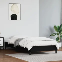 vidaXL Camas Y Accesorios-Estructura de cama sin colchón cuero sintético 80x200 cm