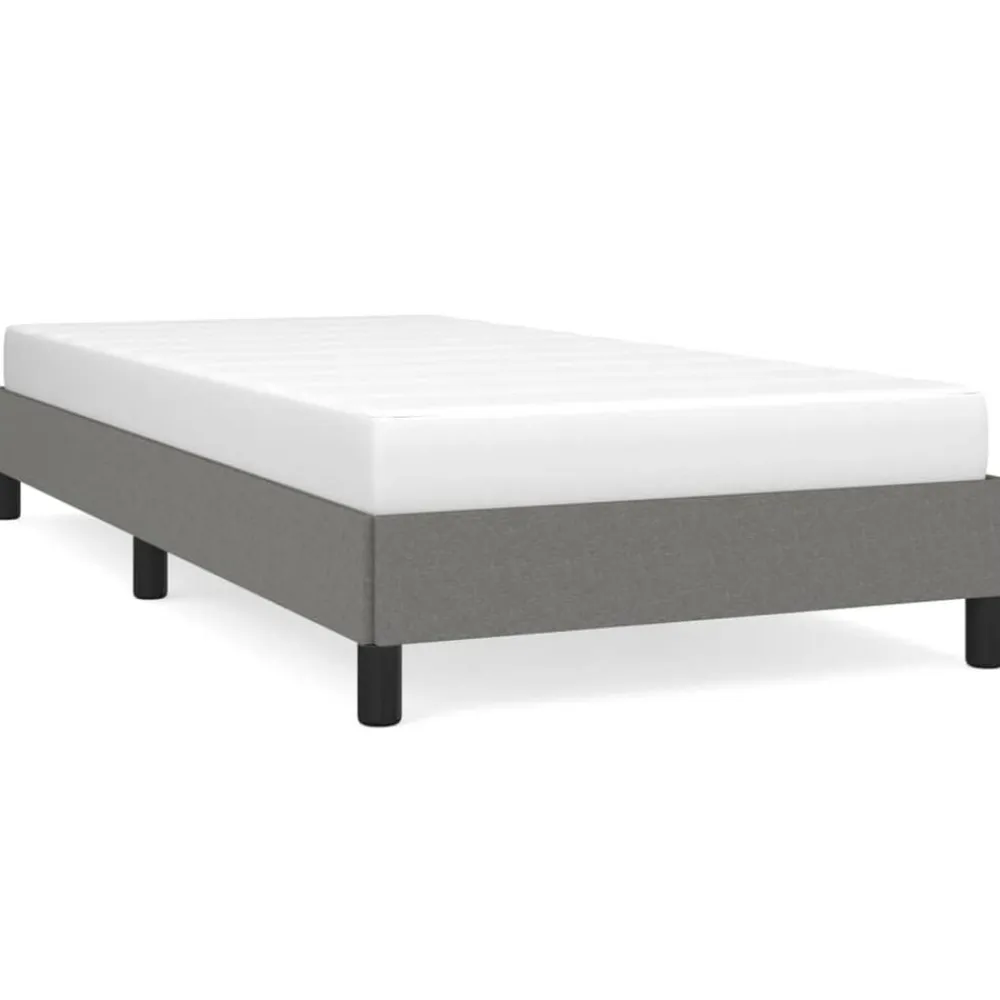 vidaXL Estructura de cama sin colchón tela 80x200 cm Gris oscuro Sale