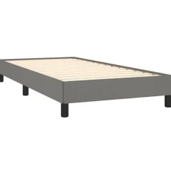 vidaXL Estructura de cama sin colchón tela 80x200 cm Gris oscuro Sale