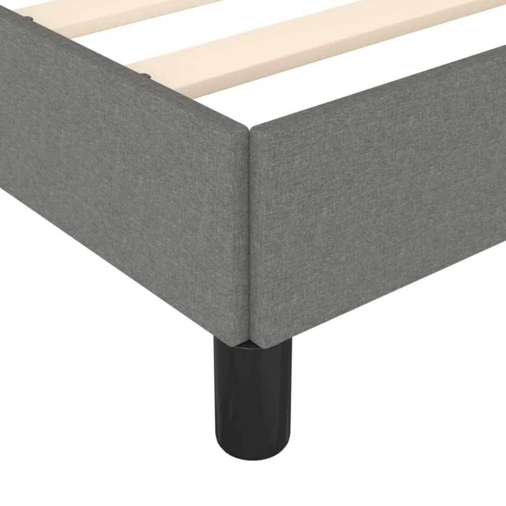 vidaXL Estructura de cama sin colchón tela 80x200 cm Gris oscuro Sale
