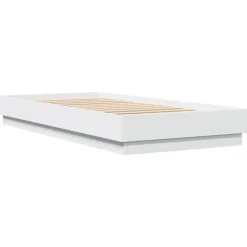 vidaXL Estructura de cama madera de ingeniería blanca 100x200 cm Blanco Sale