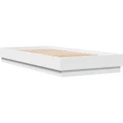 vidaXL Estructura de cama madera de ingeniería blanca 100x200 cm Blanco Sale