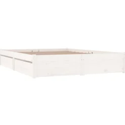 vidaXL Camas Y Accesorios-Estructura de cama con cajones 140x190 cm