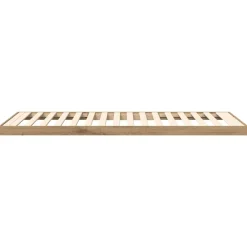 vidaXL Camas Y Accesorios-Estructura de Cama de Suelo Roble artesanal 75 x 190 cm