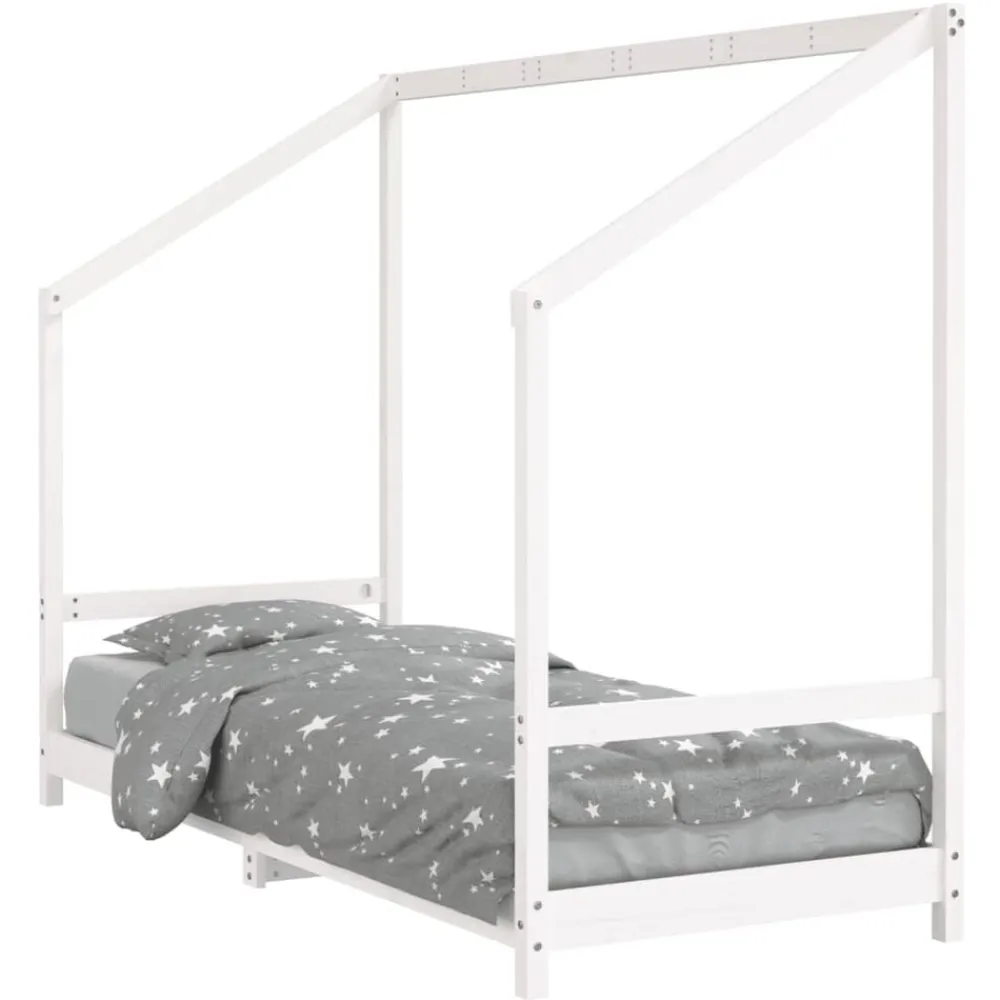 Niños vidaXL Mobiliario Para Bebés Y Niños Pequeños-Estructura de cama para niños madera de pino 80x200 cm