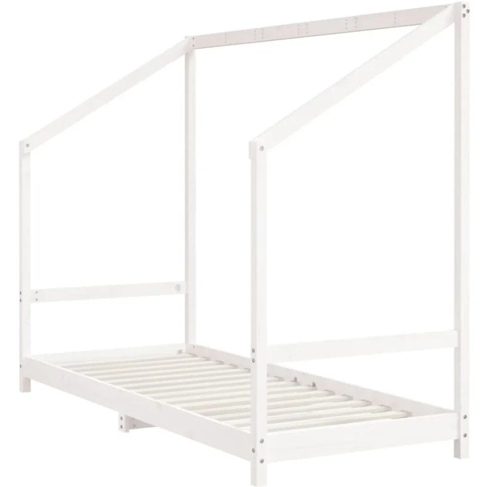 Niños vidaXL Mobiliario Para Bebés Y Niños Pequeños-Estructura de cama para niños madera de pino 80x200 cm