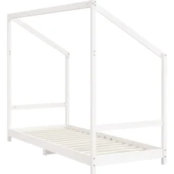 Niños vidaXL Mobiliario Para Bebés Y Niños Pequeños-Estructura de cama para niños madera de pino 80x200 cm