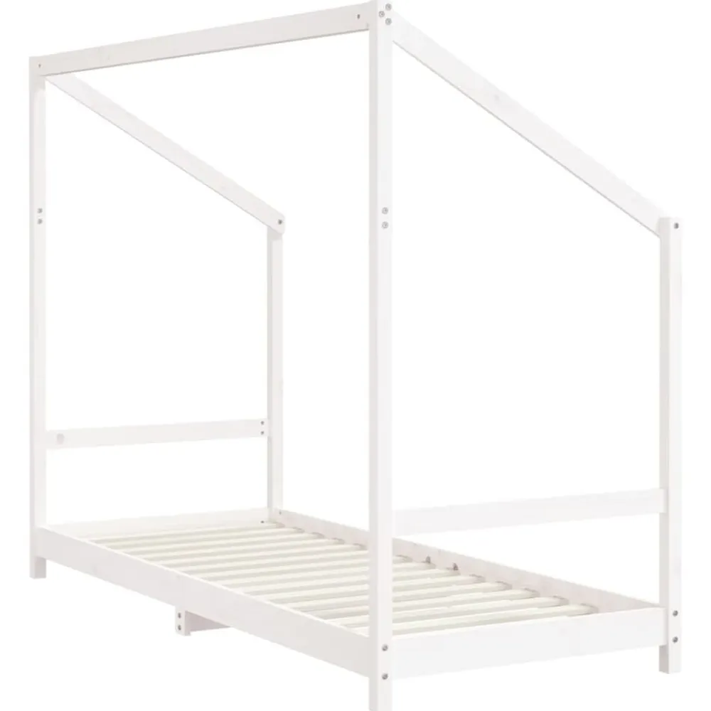 Niños vidaXL Mobiliario Para Bebés Y Niños Pequeños-Estructura de cama para niños madera de pino 80x200 cm