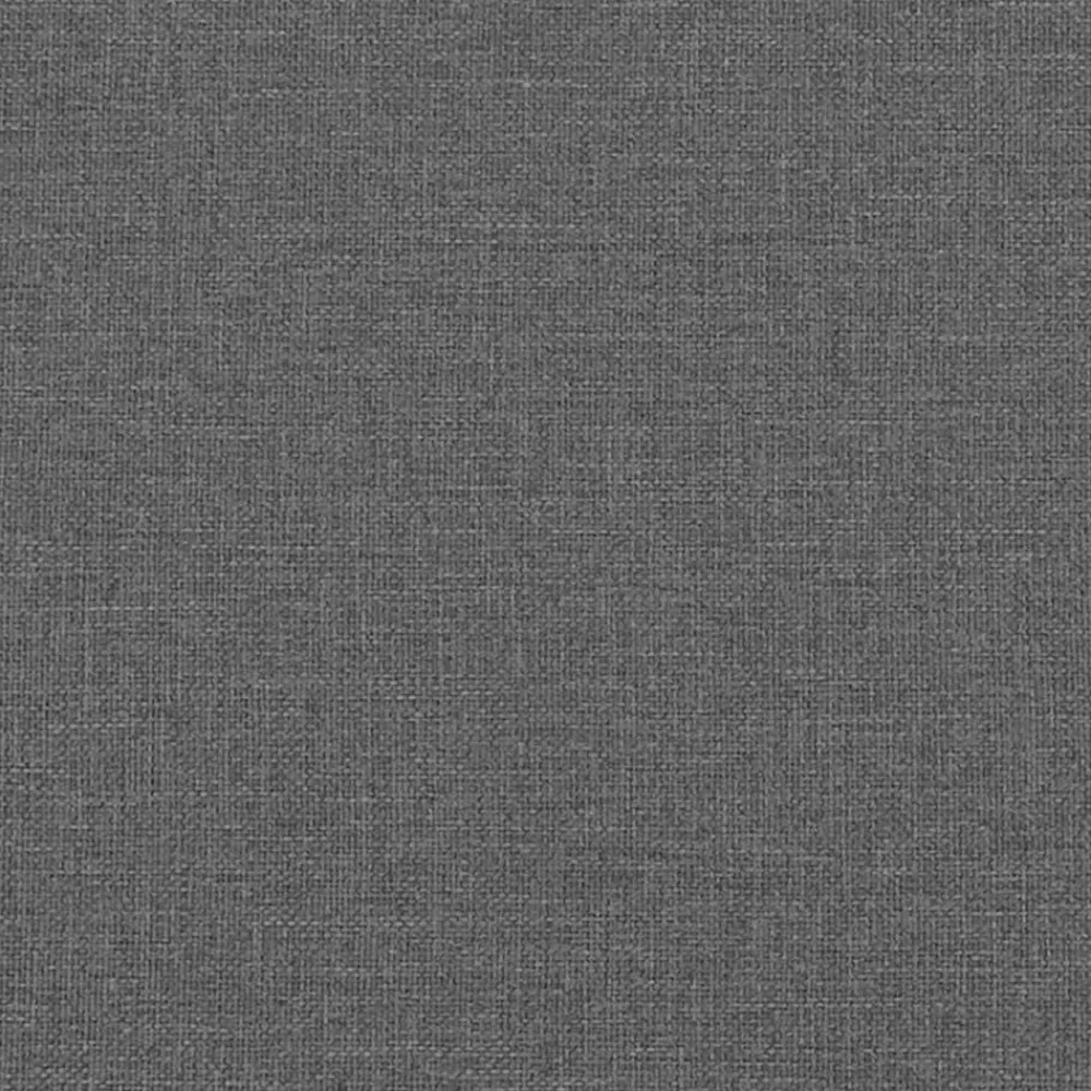 vidaXL Conjuntos De Muebles-Estructura de cama con colchón Gris oscuro 180 x 200 cm tela