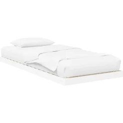 vidaXL Camas Y Accesorios-Estructura de Cama de Suelo 75 x 190 cm Madera de ingeniería