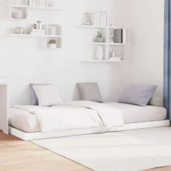 vidaXL Camas Y Accesorios-Estructura de Cama de Suelo 75 x 190 cm Madera de ingeniería