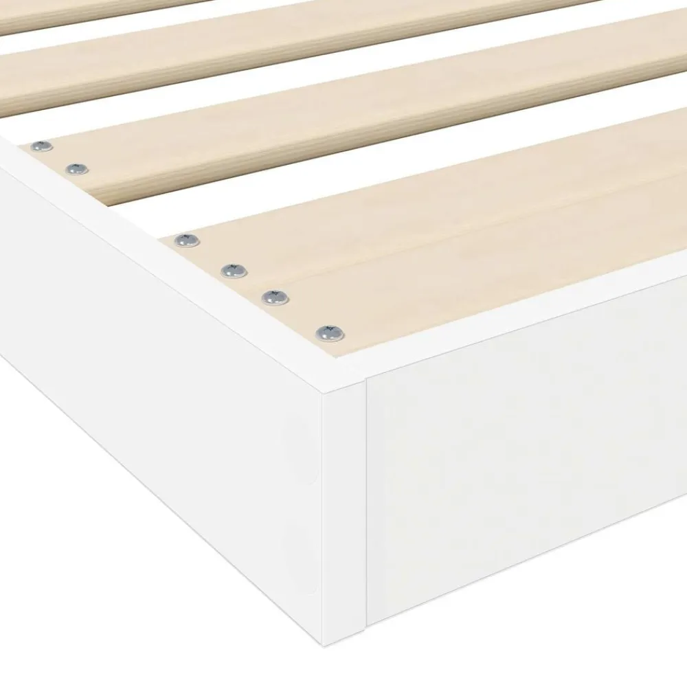 vidaXL Camas Y Accesorios-Estructura de Cama de Suelo 75 x 190 cm Madera de ingeniería