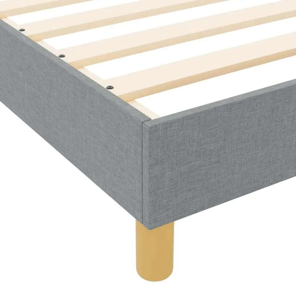 vidaXL Estructura de cama con cabecera 80 x 200 cm tela Gris claro Online