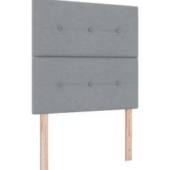 vidaXL Estructura de cama con cabecera 80 x 200 cm tela Gris claro Online