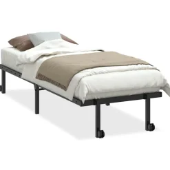 vidaXL Camas Y Accesorios-Estructura de cama sin colchón plegable acero 75x190 cm