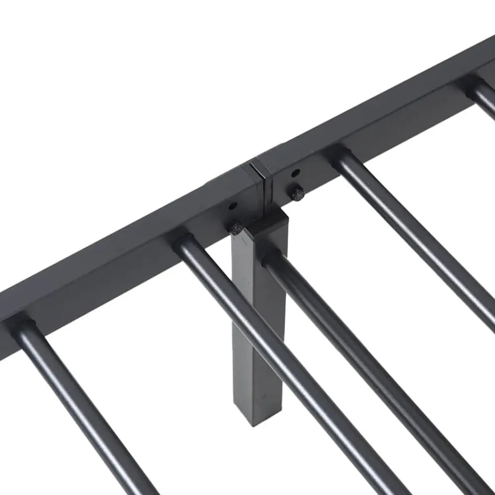 vidaXL Camas Y Accesorios-Estructura de cama sin colchón plegable acero 75x190 cm