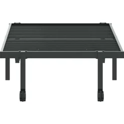 vidaXL Camas Y Accesorios-Estructura de cama sin colchón plegable acero 75x190 cm