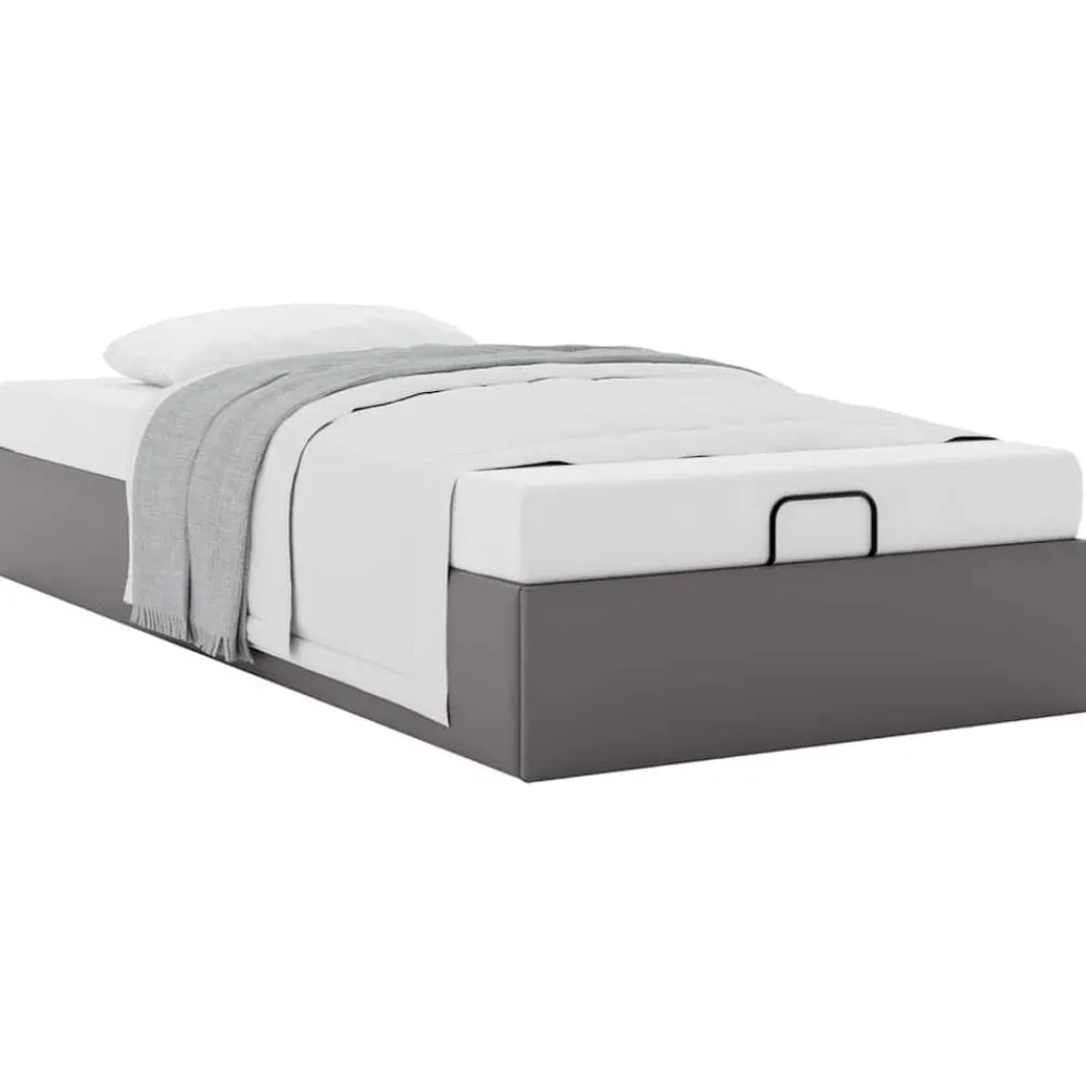 vidaXL Estructura de cama otomana sin colchón 80x200 cm Gris Best