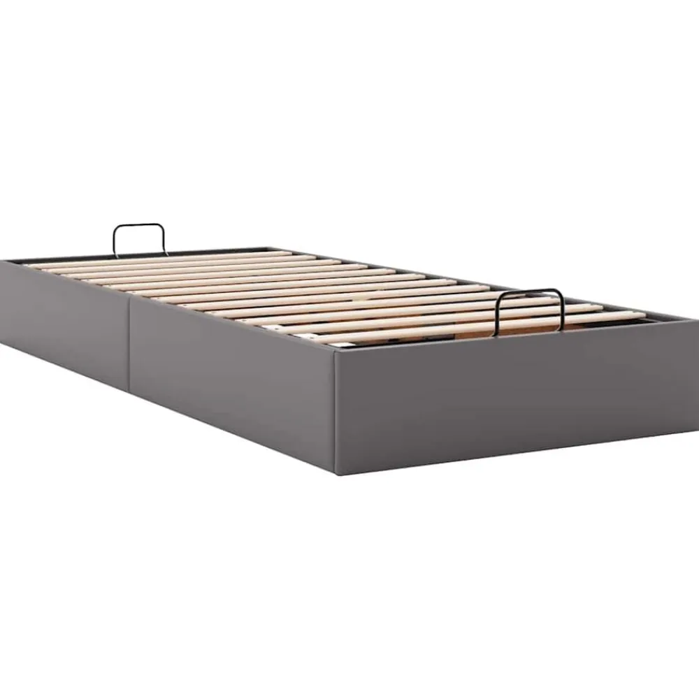 vidaXL Estructura de cama otomana sin colchón 80x200 cm Gris Best