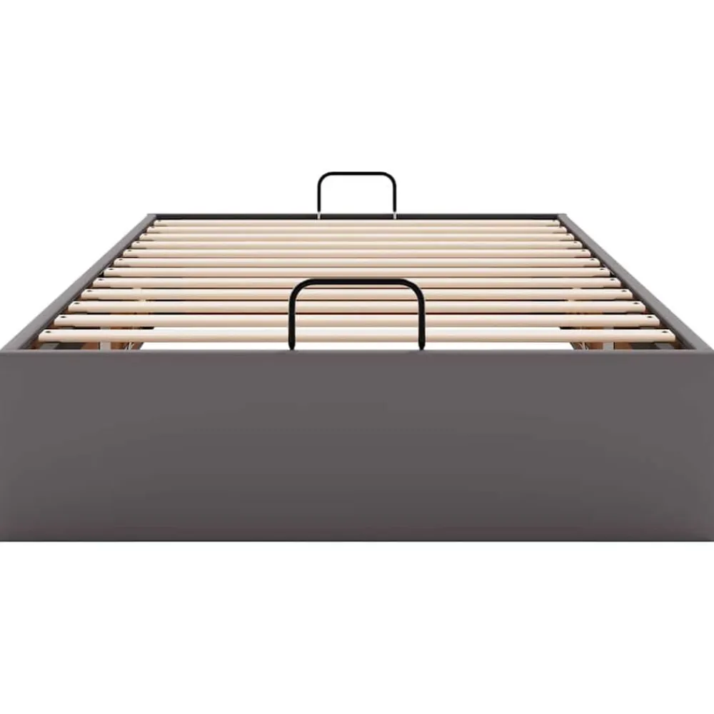 vidaXL Estructura de cama otomana sin colchón 80x200 cm Gris Best