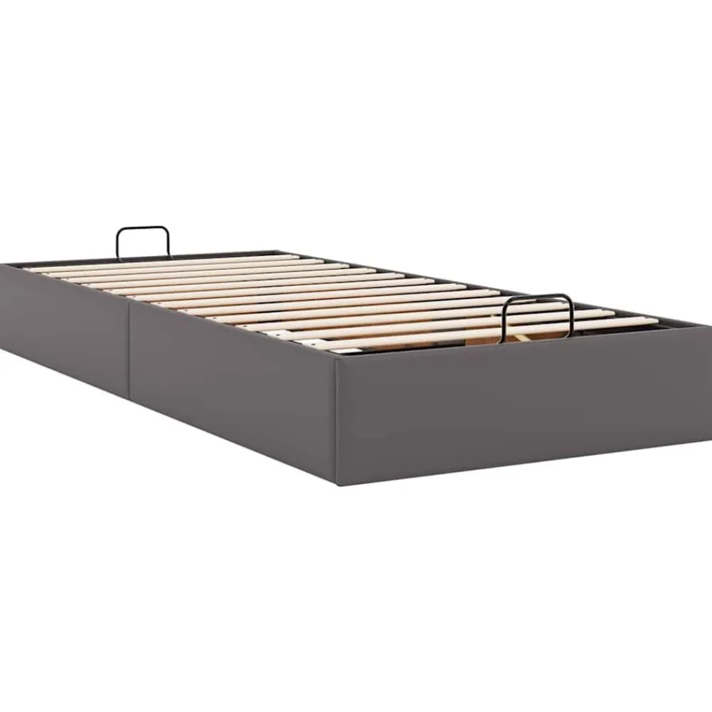 vidaXL Estructura de cama otomana sin colchón 80x200 cm Gris Best