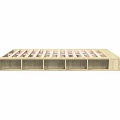 vidaXL Estructura de cama madera de ingeniería 200x200 cm Roble Sonoma Outlet