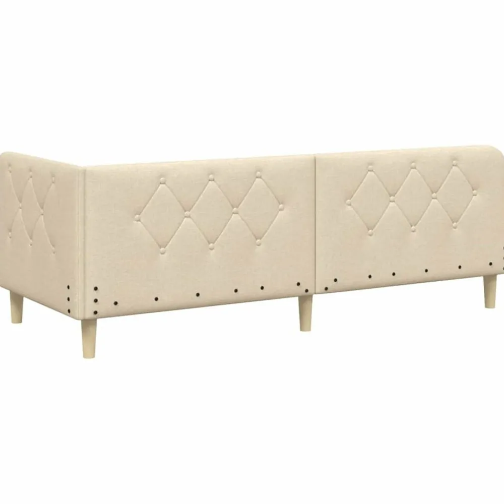 vidaXL Estructura de cama en esquina 80 x 200 cm tela Crema Hot