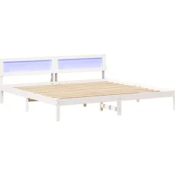 vidaXL Camas Y Accesorios-Estructura de cama 180 x 200 cm Madera de pino macizo