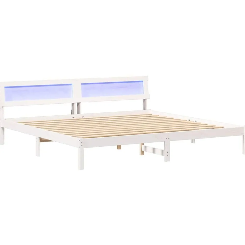 vidaXL Camas Y Accesorios-Estructura de cama 180 x 200 cm Madera de pino macizo