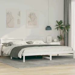 vidaXL Camas Y Accesorios-Estructura de cama 180 x 200 cm Madera de pino macizo