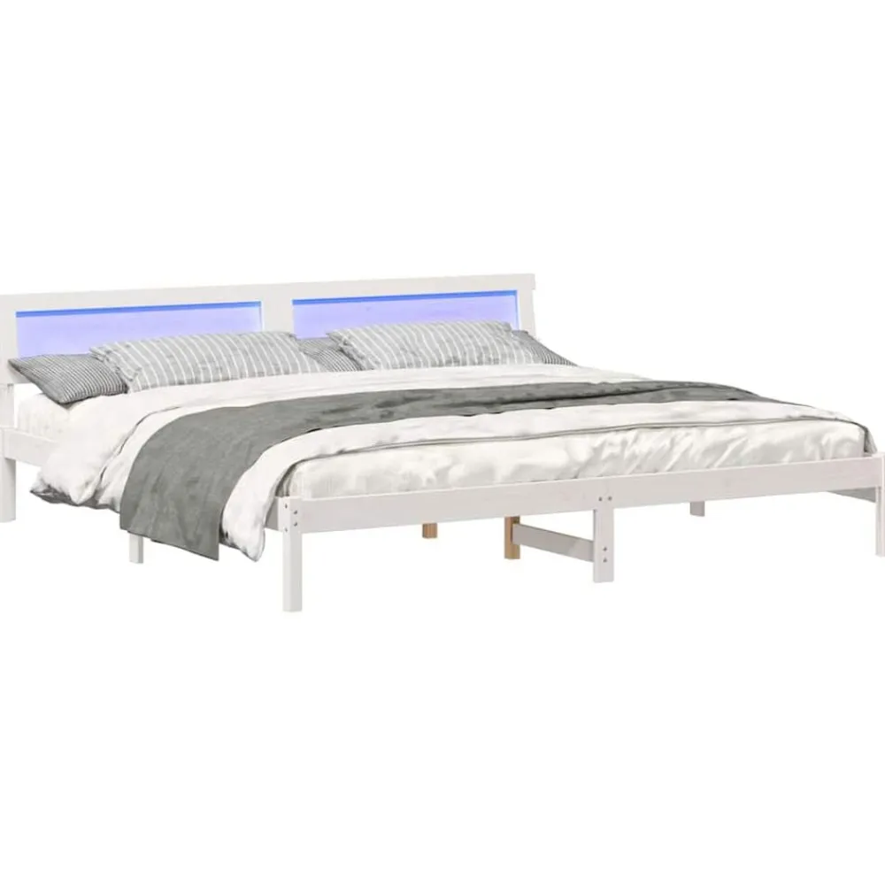 vidaXL Camas Y Accesorios-Estructura de cama 180 x 200 cm Madera de pino macizo