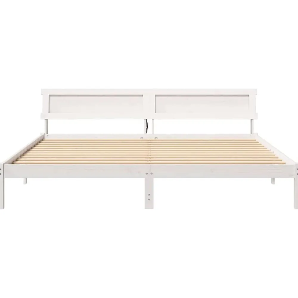 vidaXL Camas Y Accesorios-Estructura de cama 180 x 200 cm Madera de pino macizo