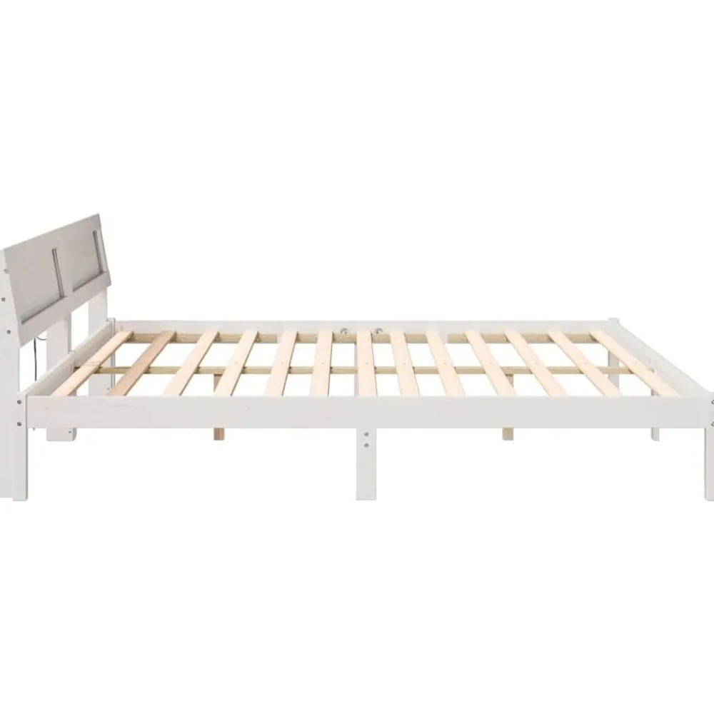 vidaXL Camas Y Accesorios-Estructura de cama 180 x 200 cm Madera de pino macizo