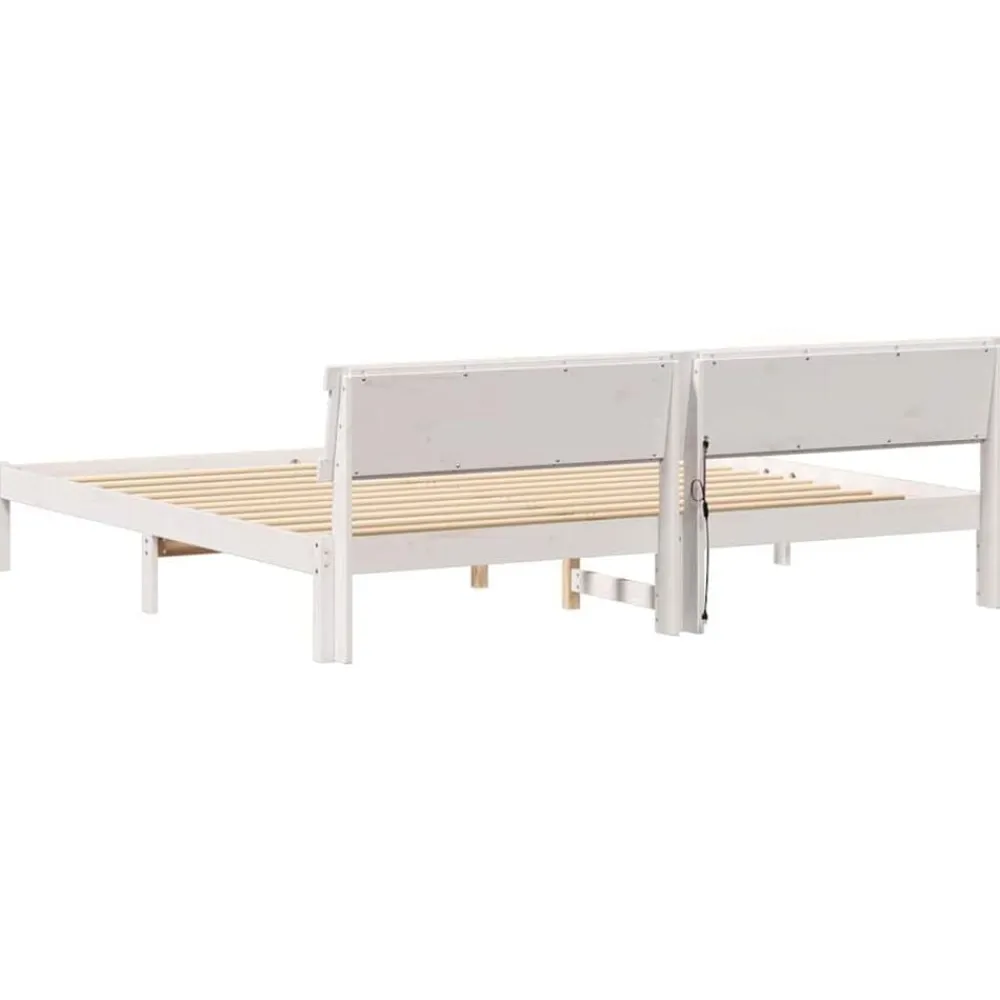 vidaXL Camas Y Accesorios-Estructura de cama 180 x 200 cm Madera de pino macizo
