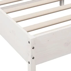 vidaXL Estructura de cama sin colchón madera de pino blanca 150x200 cm Blanco Outlet