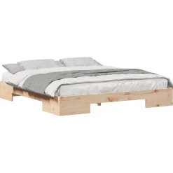 vidaXL Camas Y Accesorios-Estructura de cama Marrón 200 x 200 cm