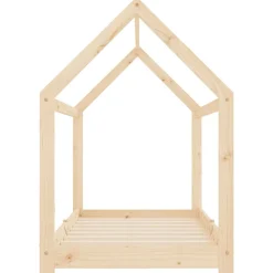 vidaXL Estructura de cama infantil de madera maciza de pino 70x140 cm Marrón Hot
