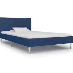 vidaXL Estructura de cama sin colchón tela 90x200 cm Azul Clearance