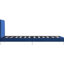 vidaXL Estructura de cama sin colchón tela 90x200 cm Azul Clearance