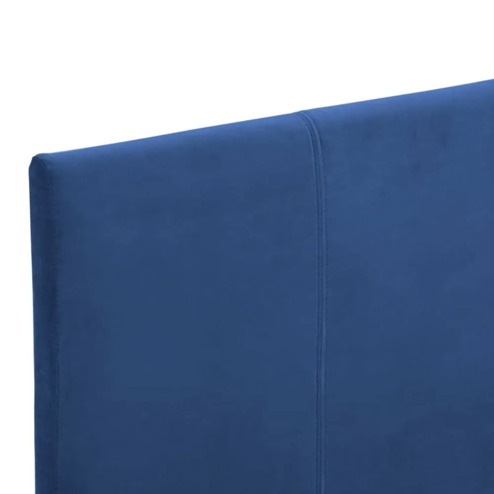 vidaXL Estructura de cama sin colchón tela 90x200 cm Azul Clearance