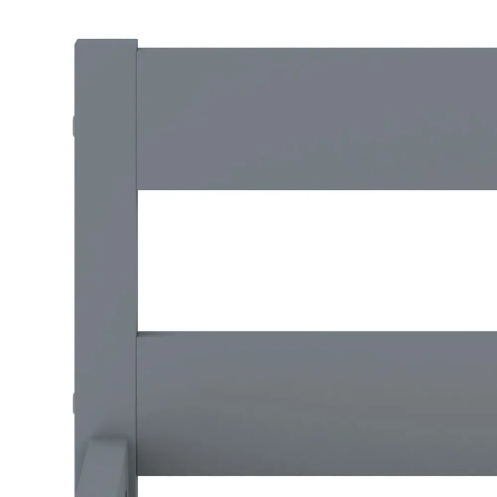 vidaXL Estructura de cama sin colchón madera de pino 90x200 cm Gris Clearance