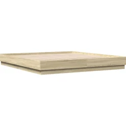 vidaXL Camas Y Accesorios-Estructura de cama madera de ingeniería 200x200 cm