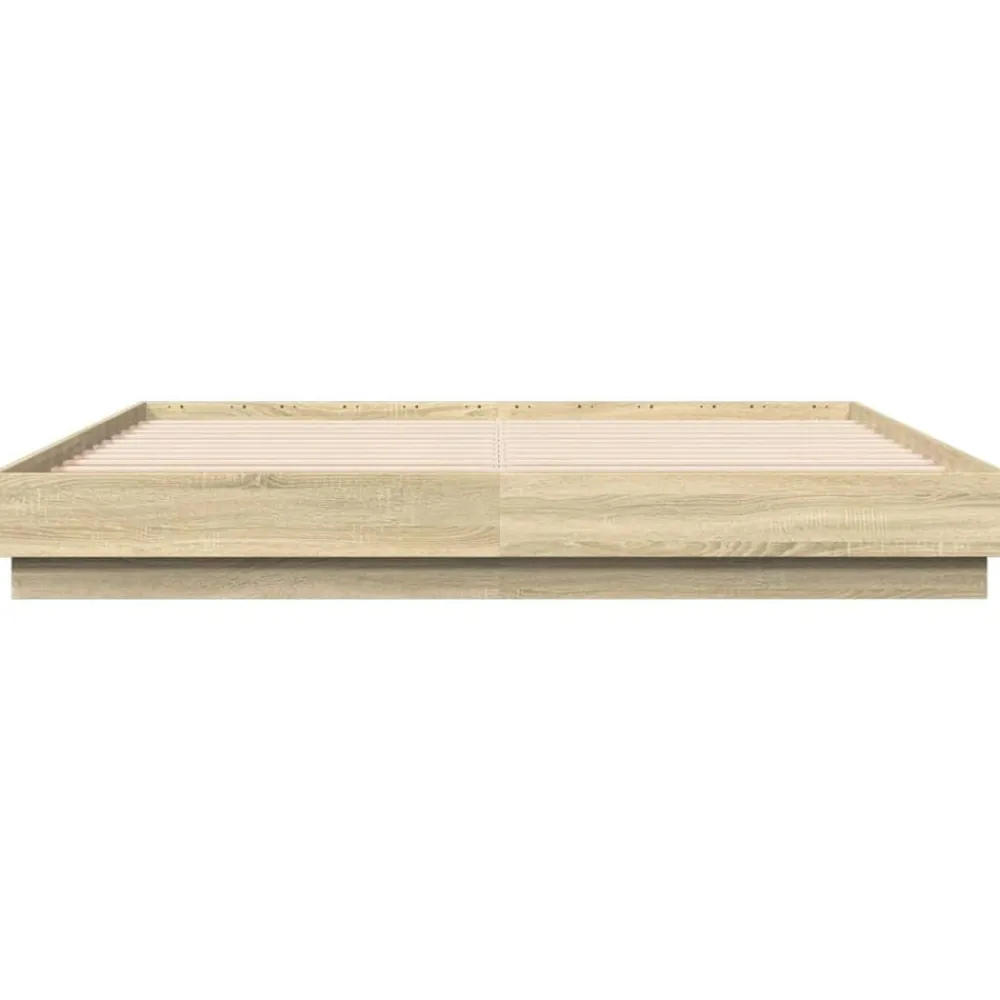 vidaXL Camas Y Accesorios-Estructura de cama madera de ingeniería 200x200 cm