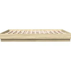 vidaXL Camas Y Accesorios-Estructura de cama madera de ingeniería 200x200 cm